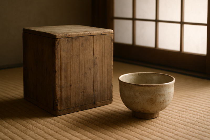 桐の共箱と茶碗（共箱なしでも鑑定可）