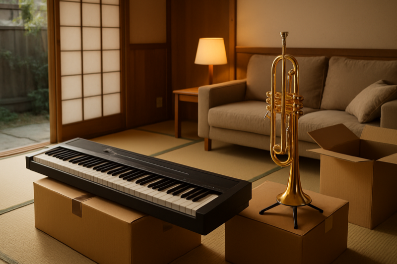電子ピアノと管楽器（大型搬出ごと査定）